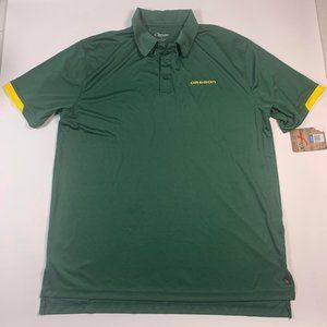 Oregon Ducks Mens Green Chiliwear Synthetic Polo L